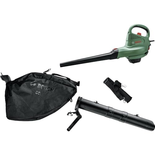 Bosch Soffiatore/Aspiratore Elettrico Universalgardentidy 3000, 3000 W, Sacco Di Raccolta Da 50 L, Verde