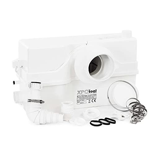 XPOtool Stazione di sollevamento 4/2 con trituratore WC 800 watt Pompa per acque reflue