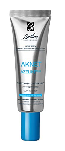 Bionike Aknet Azelike Plus - Trattamento Viso Intensivo con Acido Azelaico per Pelli a Tendenza Acneica con Punti Bianchi e Neri, Contrasta l'Infiammazione dei Follicoli, 30 ml