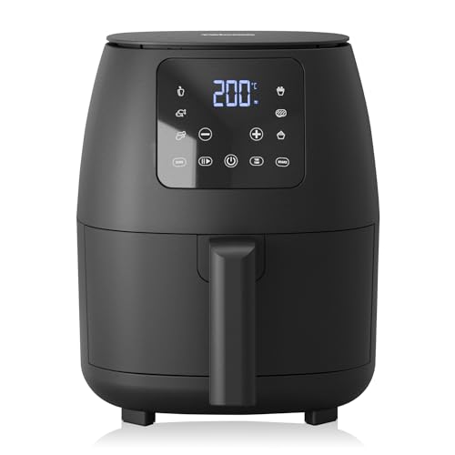 Tristar Friggitrice ad aria digitale mini - Senza olio - 6 programmi di cottura - Rivestimento antiaderente - Termostato regolabile - 2L - 1500W - FR-9015