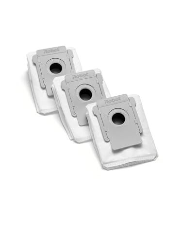 iRobot sacchetti di ricambio per Clean Base iRobot Roomba Serie i e J, Bianco, (3 Pack)