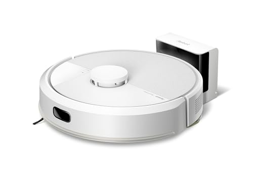 iRobot Roomba 105 Combo, Robot Aspirapolvere Lavapavimenti, Pulizia a 4 Fasi, Navigazione ClearView LiDAR, Rilevamento di Tappeti/Moquette, Pulizia Mirata, Controllo tramite App, Bianco