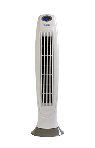 Bimar VC95 Ventilatore Colonna Oscillante da 90cm, Ventilatore a Colonna a 3 Velocità e 3 Modalità, Ventilatore con Telecomando, Led Luminoso, Timer, Oscillazione Destra Sinistra Automatica
