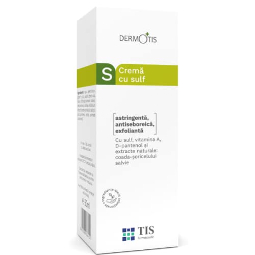 Crema allo Zolfo 7%, Anti Brufoli, Punti Neri, Acne, per la Pelle di Viso e Corpo, per Pelle Grasa e Imperfezioni