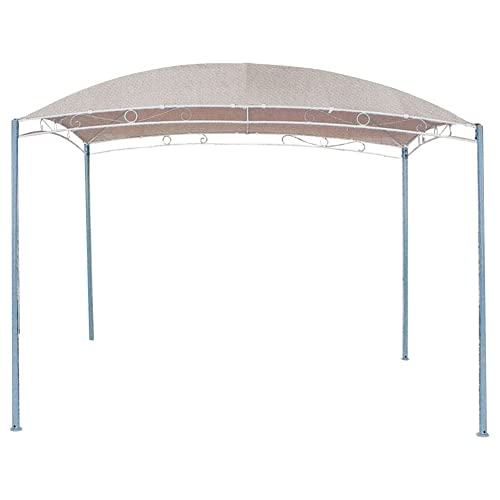 PraTiKo Life Gazebo Giardino Struttura in Ferro Gazebo Terrazzo Esterno Resistente Impermeabile Outsunny Gazebo 3 x 3 mt