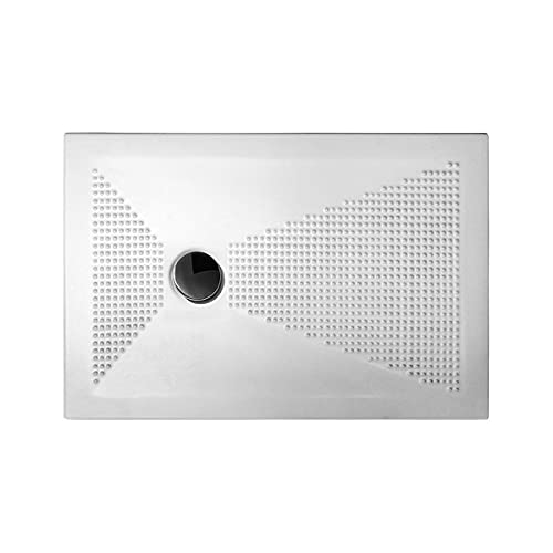 Yellowshop, Piatto Doccia Rettangolare ALTHEA UP in Ceramica, 80x120x3 cm, Bianco Lucido