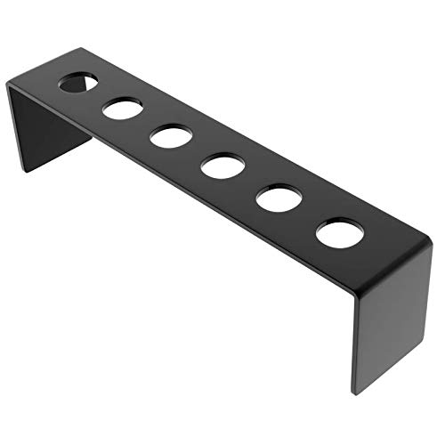 Danieli | Porta Coni per fritti e finger food | Supporto in acrilico trasparente o nero porta coni per cialde gelato, riso per matrimonio e porta cuoppo per fritti. (Porta coni 6 posti NERO)
