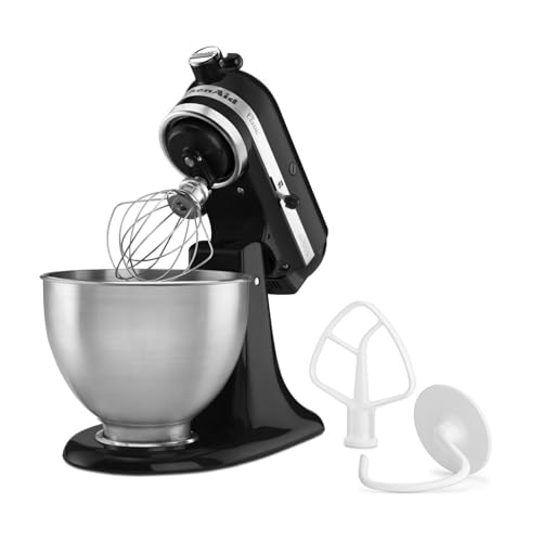 KitchenAid Classic 5K45SSEOB Robot da Cucina, Metallico, 275W, Nero