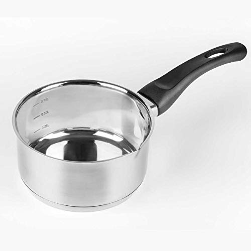 Vier K16 Casseruola a Induzione in Acciaio Inox, Manico Morbido, 16 cm