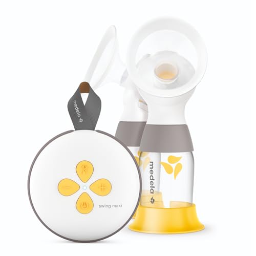 Medela Swing Maxi Tiralatte Elettrico Doppio, Ricaricabile tramite USB, Più Latte in Meno Tempo, con Coppe PersonalFit Flex e Tecnologia di Medela 2-Phase Expression