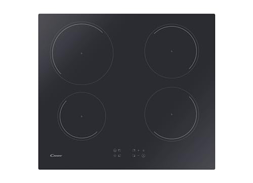Candy Idea Piano Cottura a Induzione 4 Fuochi in Vetroceramica, Cottura Rapida con Funzione Booster, Power Management per Ottimizzare i Consumi, Blocco di Sicurezza, 59 x 52 x 6 cm, Nero - CITT642C/E1