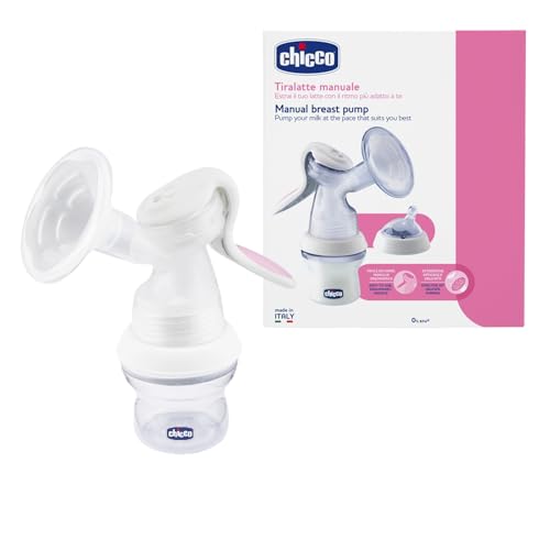 Chicco Natural Feeling Tiralatte Manuale, Confortevole e Veloce, con Estrazione del Latte Facilitata