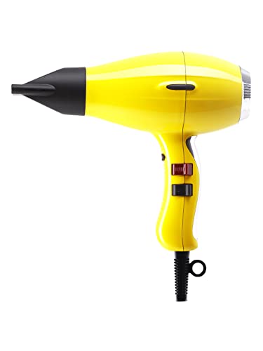 Phon per Capelli Elchim 3900 Healthy Ionic Yellow Daisy Presa Schuko - Asciugacapelli Professionale Made in Italy - Leggero e Silenzioso, Asciugatura Ridotta del 30%, 2400W
