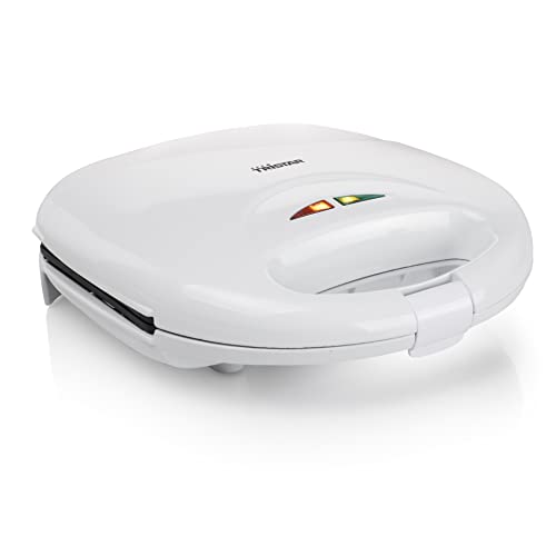 Tristar Tostiera – Piastre grill – Coperchio con bloccaggio – 750 W – Rivestimento antiaderente – Facili da pulire – Con chiusura di sicurezza – SA-3050
