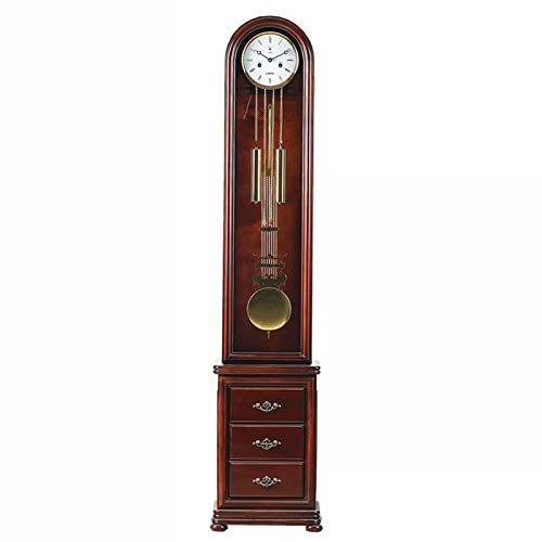 Orologio a pendolo Orologi da terra con 2 cassetti, orologio a pendolo retrò, orologio da terra piccolo orologio da salotto in piedi orologio da casa retrò cinese Decorazioni per la casa per soggiorno