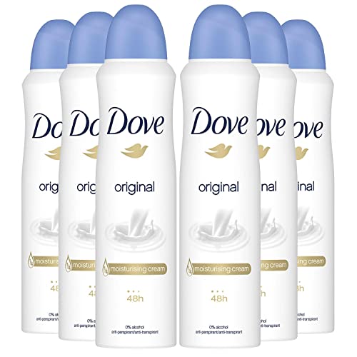 Dove Deodorante spray originale, confezione da 6 (6 x 150 ml)