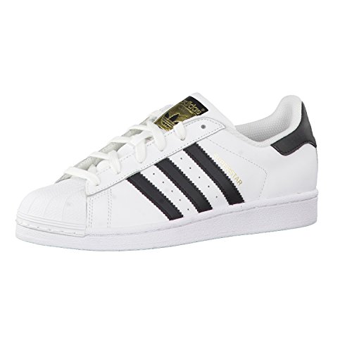 adidas Superstar, Scarpe da ginnastica basse Unisex - Bambini e ragazzi, Bianco (White Black Gold), 36 EU