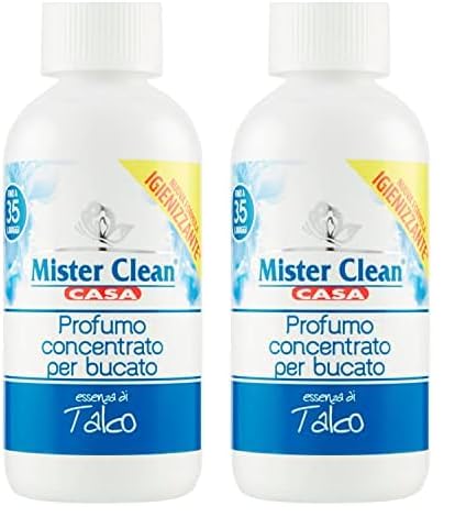 Mister Clean Casa Profumo Concentrato per Bucato Essenza Talco, 250ml (Confezione da 2)