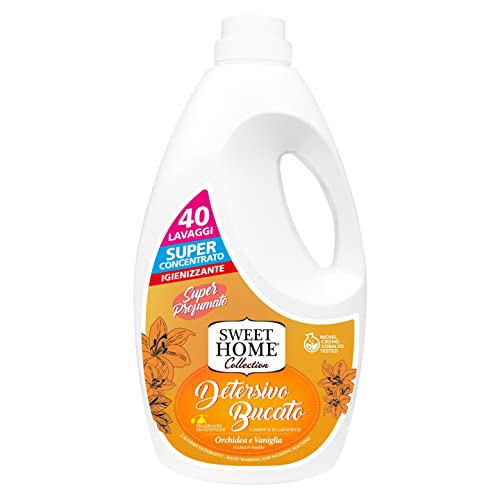 Sweet Home Collection Detersivo Bucato, Vaniglia e Orchidea, 2000 ml, 1 pezzo [La confezione può variare]