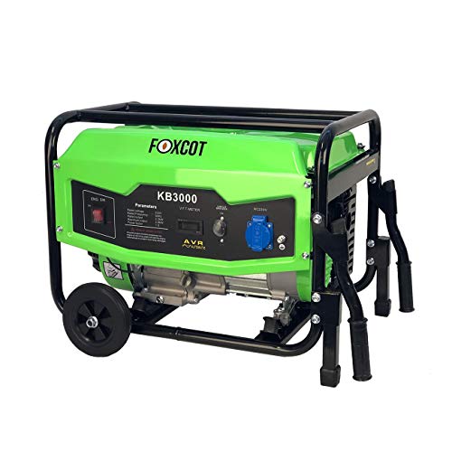 Generatore di Corrente a Benzina 2,8 Kw Foxcot KB3000 Nero