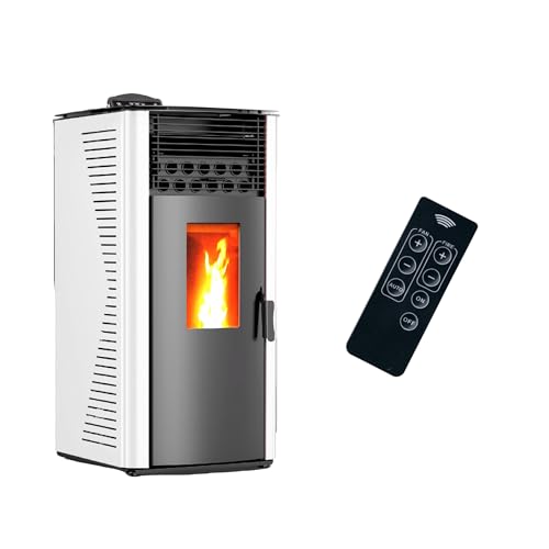 Stufa a pellet aria Anita 12 kW Bianco Sannover