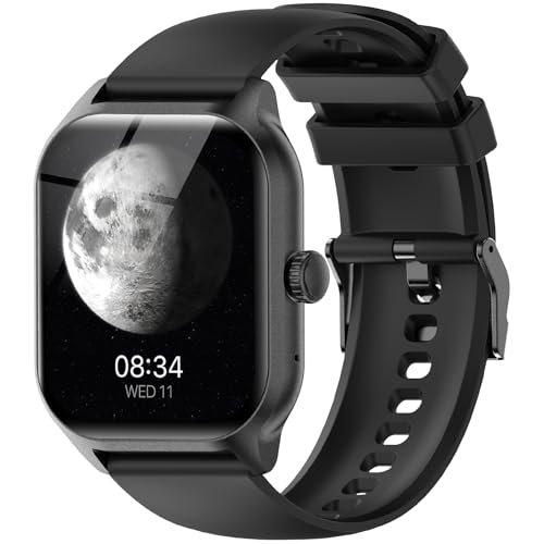 LAOYABB Smartwatch Uomo Donna, Sportivo Fitness Tracker con Effettua o Risposta Chiamate, 2.01" Intelligente Orologio con Contapassi/Cardiofrequenzimetro/Sonno, IP68 Smart Watch per Android iOS