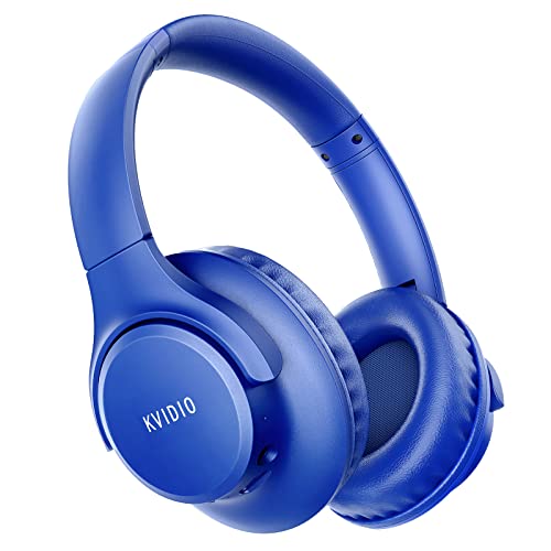 KVIDIO Cuffie Wireless Bluetooth 5.2, 55 ore Vestibilità Comoda Pieghevoli Con Cuffie Bluetooth Over Ear Microfono Incorporato Suono Stereo HiFi Cuffie Over Ear, Per Viaggi PC Cellulare