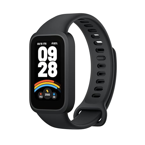 Xiaomi Smart Band 9 Active, Schermo TFT 1.47", Monitoraggio Salute: SpO2, Frequenza Cardiaca, Sonno e Stress, 50 modalità sportive, Resistenza Acqua 5 ATM, Durata Batteria 18 giorni, Nero