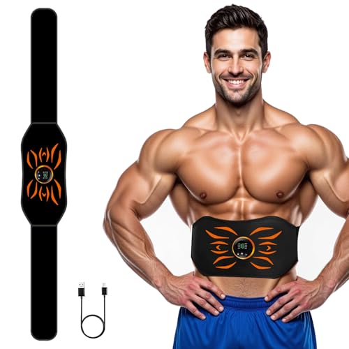 WARDBES Elettrostimolatore Muscolare,EMS Stimolatore Muscolare, ABS Trainer/Braccio/Gambe/Waist/Glutei Home Gym-Uomo/Donna, Elettrostimolatore per Addominali
