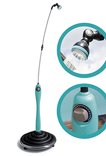 G.F. GF Garden, Doccia Solare Sunny Style, Doccia da Giardino, Piscina, per Esterno, ideale anche in Vacanza e Campeggio, con Miscelatore per acqua calda e fredda,