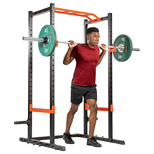 Sunny Health & Fitness Power Zone Kraftregal-SF-XF9925, Panca Multifunzione per Sollevamento Pesi Unisex Adulto, Nero, Taglia Unica
