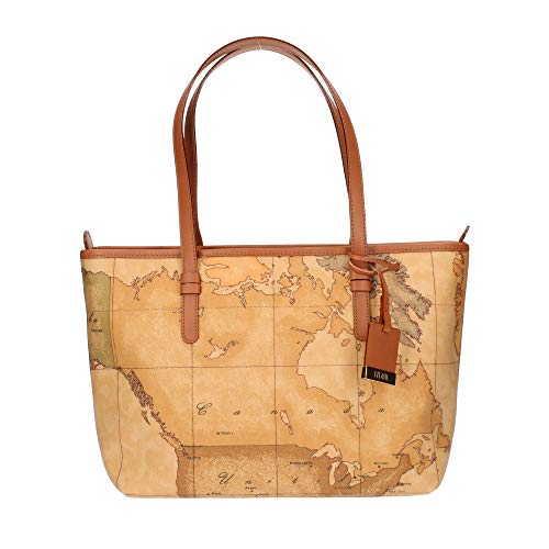 Alviero Martini 1a classe D006 Beige (Naturale) Borsa a Mano Donna 36x23x13 cm