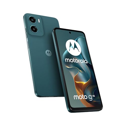 Motorola moto g05 (4/128GB, Fotocamera 50MP + sensore antisfarfallio, Display 6.67" HD+ 90Hz, batteria 5200mAh, MediaTek Helio G81, Android 15), Forest Green