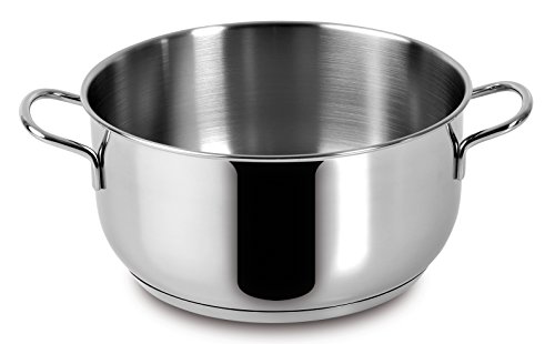 Lagostina Every Casseruola Fonda Ø 18 cm in Acciaio Inox 18/10 con Fondo Lagoseal Plus, Esterno Satinato e Ampie Manicature, Adatta a Tutte le Fonti di Calore, Inclusa Induzione