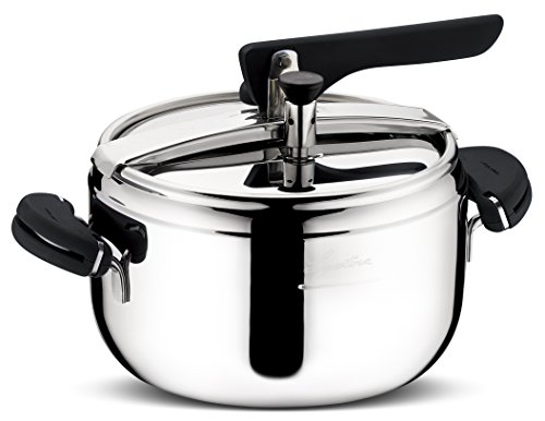 Lagostina 7505 MIA Pentola a Pressione, 5 L, Acciaio Inox 18/10, Argento, 22 cm
