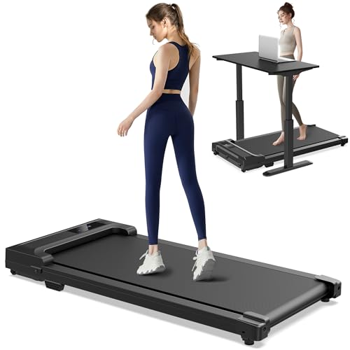 Kerolina Tapis Roulant Salvaspazio Elettrico - Tapirulan da Casa Walking Pad Treadmill for Home Use Magnetico Mini Piccolo Elettrica Walk Scrivania Tappeto Motore Salva Spazio 6KM/H