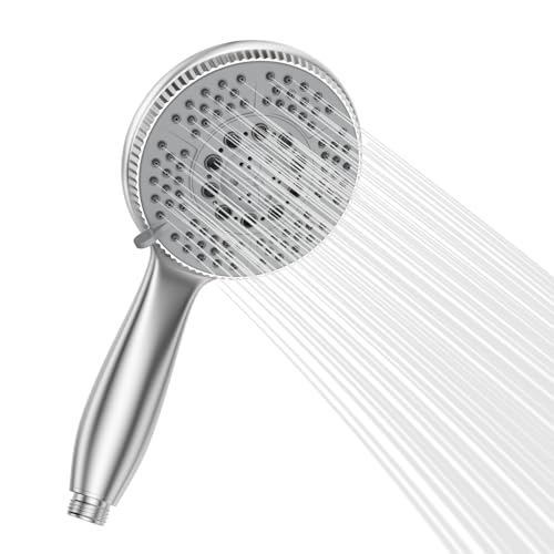 Vinabo doccino per doccia, Soffione Doccia, doccia soffione con 5 tipi di getto, Soffione Doccia Alta Pressione, Telefono Doccia in ABS Cromato,Doccetta Universale Facile da Installare