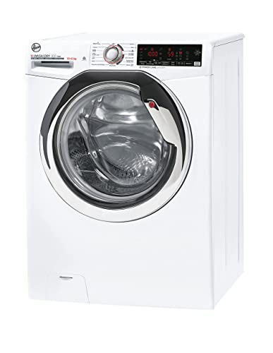 Hoover H3DSD4106TAMCE11 H-Wash&Dry 300 Pro, Lavasciuga 10 Kg, Libera Installazione, Carica Frontale, 1400 Giri, 16 Programmi, Bianca, Funzione Vapore, KG Mode, Classe A [D]