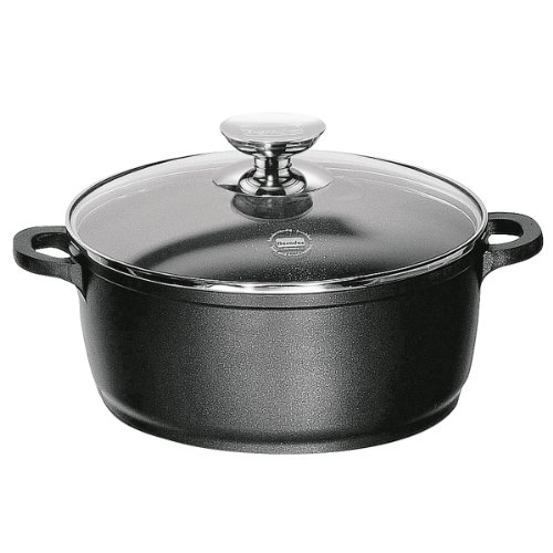 Berndes Vario Click 031143 Pentola in alluminio per induzione, antiaderente, con coperchio in vetro, 20 cm, 2,3 l