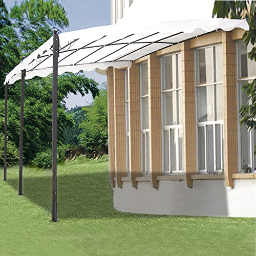 Papillon - Gazebo Per Fissaggio A Muro In Acciaio Verniciato 300X400 Cm Minorca