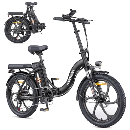 MilePort 1 Bici Elettrica Per Adulti, 36V 13AH Batteria Rimovibile 250w Motore Con 20 &ldquo;*3.0&rdquo; Fat Tire Pieghevole Bicicletta Elettrica, Velocit&agrave; 25KM/H Gamma Fino a 100KM Citt&agrave; Pendolare Ebike
