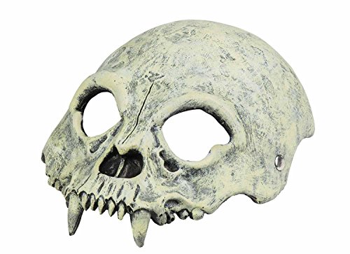 Boland 72151 - Teschio mezza maschera in schiuma, taglia unica, uomo adulto, Halloween, carnevale, festa a tema, scheletro, teschio, prigione, demone