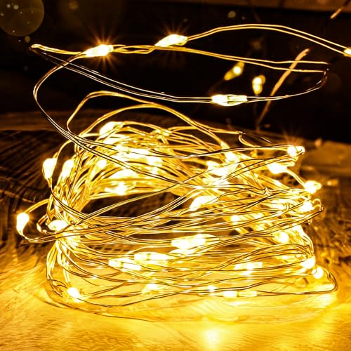 FREMON Luci Stringa, Catena Luminose con 8 Modalità di Illuminazione, Luci Natale Impermeabile per Interni ed Esterni, Lucine LED Decorative per Albero, Festa, Natale, Matrimonio, Giardino (5M)