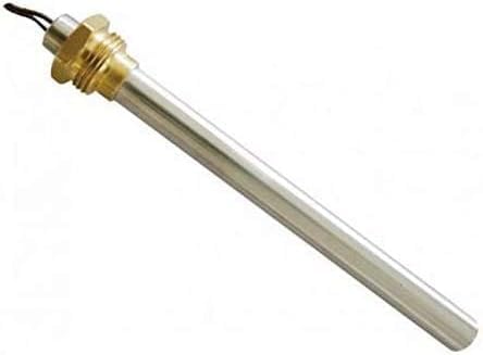 Jpshop Resistenza Accensione Candeletta per Stufa a Pellet 280W, Diametro 9,9mm Lunghezza 140mm (150mm Totali) Filettatura 3/8"