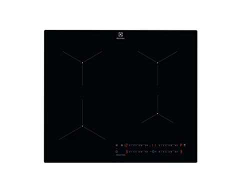 Electrolux Piano Cottura ad Induzione, LIL61443C Serie 300, 60 cm, funzione Hob²Hood, Riscaldamento rapido automatico, 4 Fuochi, Vetroceramica ad induzione, 590x520cm, Nero