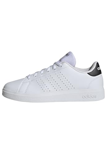 adidas Advantage Base 2.0 Shoes Junior, Scarpe da Tennis Unisex-Adulto, Cloud White/Cloud White/Core Black, 38 EU