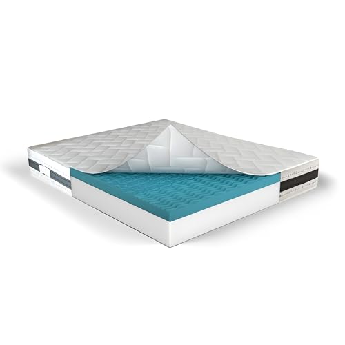 MUUN - Materasso 90x200 cm, Singolo, Altezza 30 cm, In Memory Foam, Anallergico e Ipoallergenico, Isola il Movimento, Bassa Manutenzione, Flessibile, GARANTITO 20 ANNI, Mod. IRIS