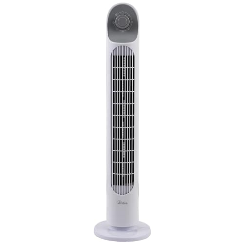 ARDES | AR5T800 Ventilatore Verticale Altezza 81 cm con 3 Intensità e Oscillazione Automatica della Torretta da Pavimento o Piano Ventilatore Torre Bianco