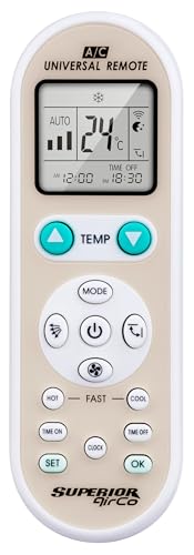 Superior Electronics AirCo - Telecomando Universale per Climatizzatori con 1000 Codici - Compatibile con le Principali Marche - Design Moderno ed Ergonomico - Basso Consumo - SUPCU002