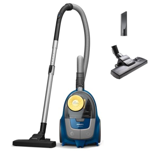 Philips Aspirapolvere Serie 2000, Senza Sacco, 850W, PowerCyclone 4, Filtro Super Clean Air, Design Compatto, Capacità 1,3L, Blu (XB2125/09)